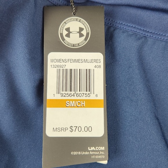 Under Armour Skort Womens Size Small Heatgear Fitted Navy Blue Bottoms New - Picture 8 of 9